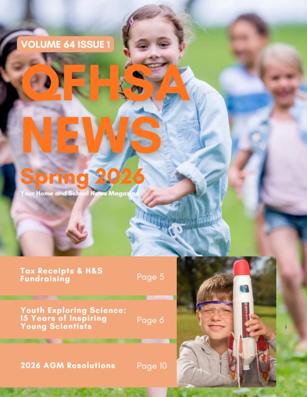 QFSHA Spring newsletter - kids running